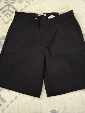 Dickies Women's Black Flat-Front Work Shorts